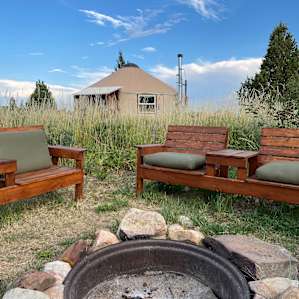 OFF GRID Rustic Glamp & Camp Yurt