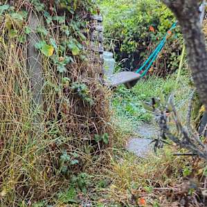 pathway to potapotty and solar shower