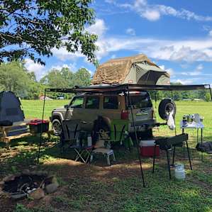 Earth Sky Riverside Camping