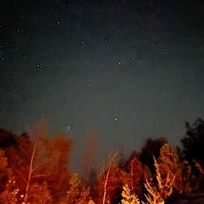 Beautiful sky right from the campsite.