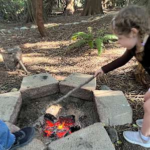 Stirring the fire!