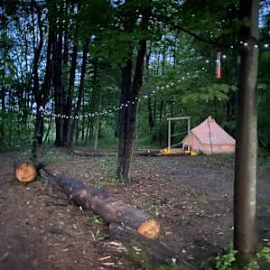 Path to the tent