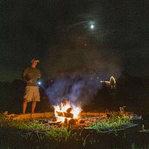Enjoying the Campfire after the music finished