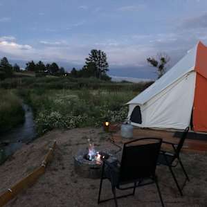 Bell Tent by the Creek