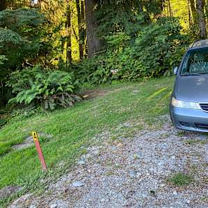 Easy pull in spot off the road.