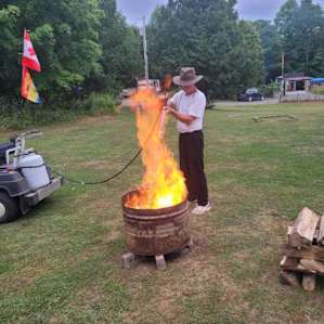 Using the dragon to start your fire for you awesome