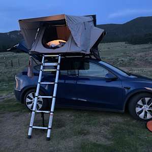 Camping with amazing views