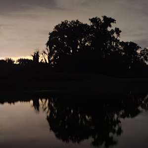 The peaceful water and reflection of the moon was a sight to see!