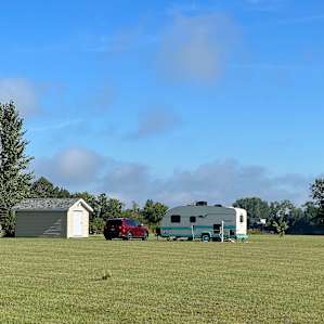 Full hookup RV site by the lake
