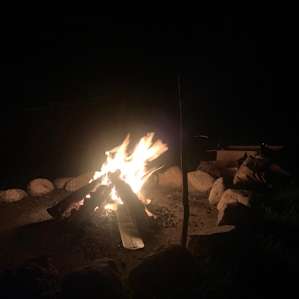 Wonderful conversation around the campfire.