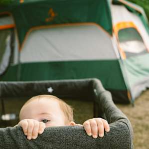Our son's first camping experience and he loooooved playing outside