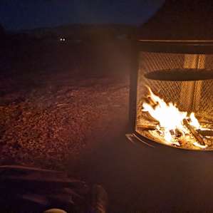 There are a couple of fire pits