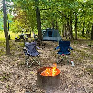 Wooded site with ample privacy.