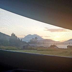 From campsite #1 in camper sunrise 8/24/22