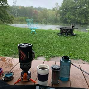 View from the cabin porch