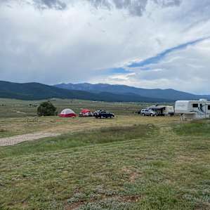 Camping with amazing views