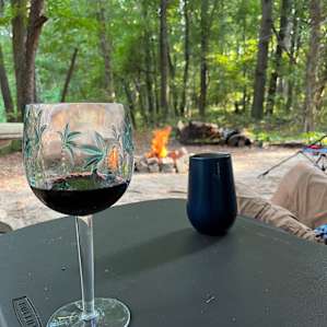 Wine by the fire. So relaxing!!
