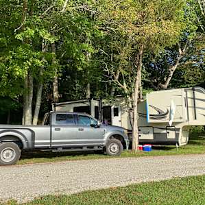 40' fifth wheel at the amphitheater RV site