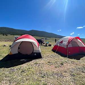 Camping with amazing views