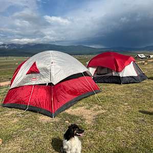Camping with amazing views