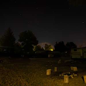 Even though the site is close to town, there is plenty of opportunity to stargaze at night.