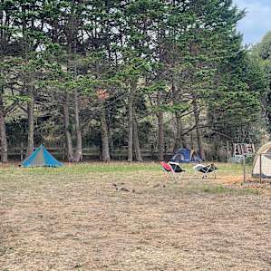 Flat area for camping