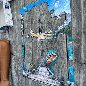Perfect day to listen to some tunes And work on a puzzle :)