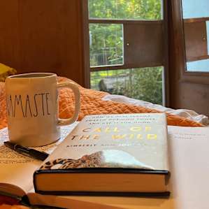 I enjoyed the peaceful mornings writing and reading with coffee.