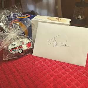 A personalized card and gifts from the host made for a warm welcome.