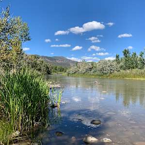 The Gunnison River runs right through the property.