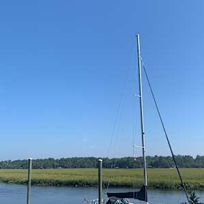 Boat at Mary river. Some smaller fishing boats were present