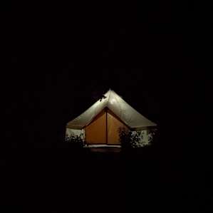 Great to have the tent set up and ready on arrival.