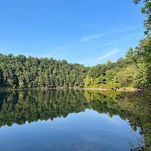 Beautiful Beltzville Lake is steps away from Camp Blackbird.