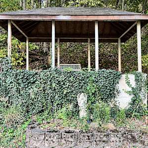 One of the two pavilions near our site.