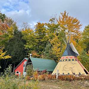 Beehive Cabin, Sleep Library & Tipi