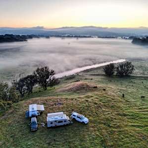 Talk about a stunning view of the valley at sunrise!
