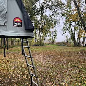 A lake side camping sanctuary