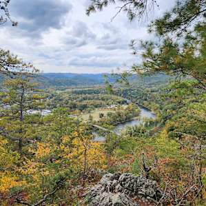 View of Hot Springs from the top of Lover's Leap Loop.