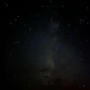 Took this picture of the Milky Way from my phone on the porch of our room.