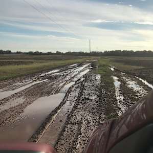 Got stuck in mud and couldn’t proceed to site