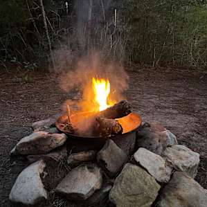 Fire pit at site 2