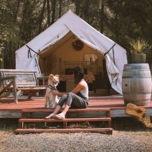 Glamping Tents on 40 acre ranch!