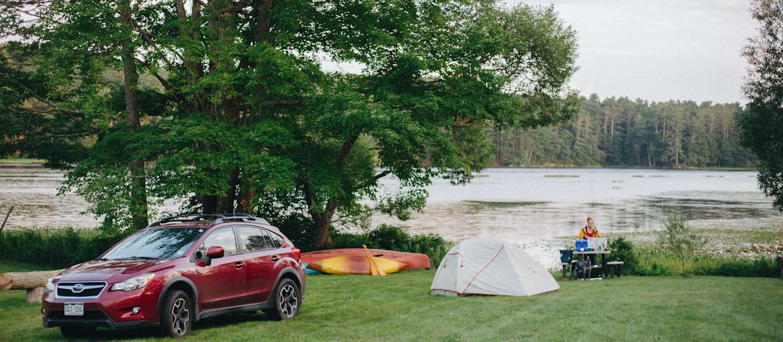A scenic view of Scarborough Beach State Park
