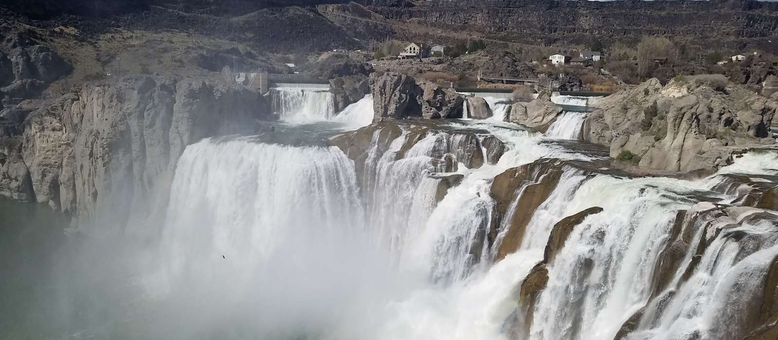 A scenic view of Twin Falls