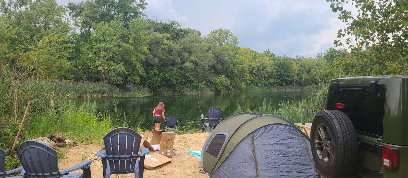 A scenic view of Rock Cut State Park