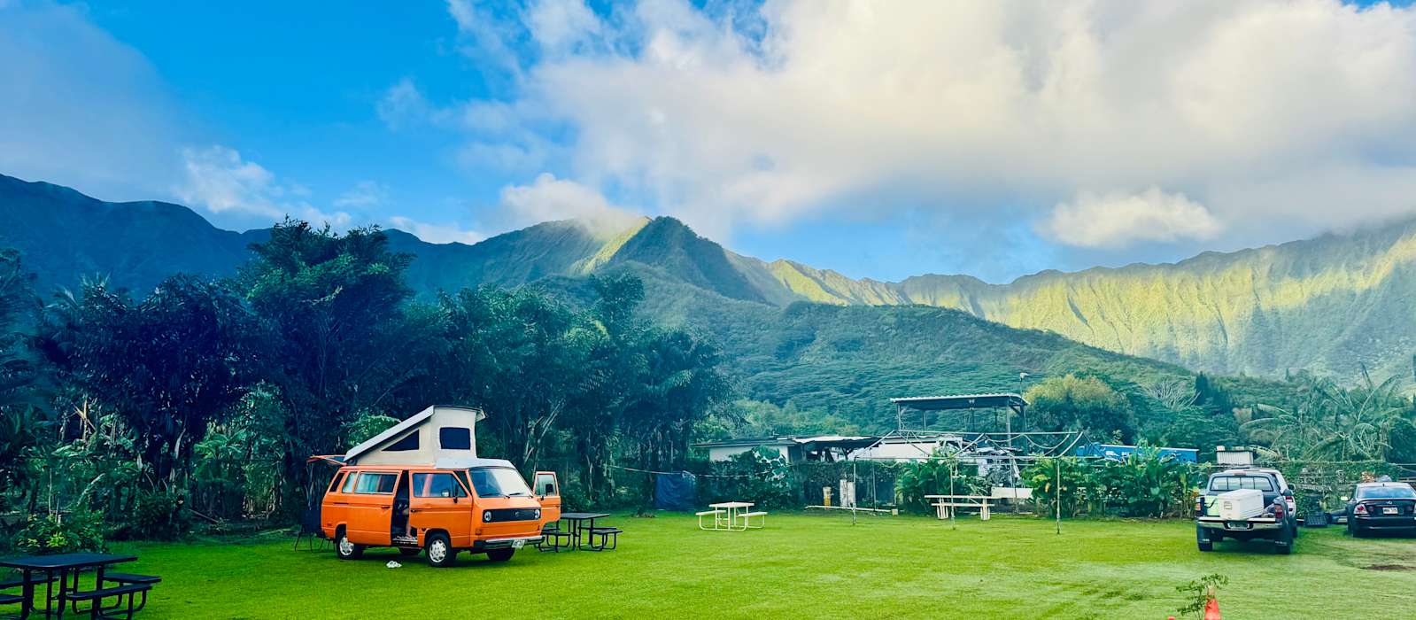 A scenic view of Oahu
