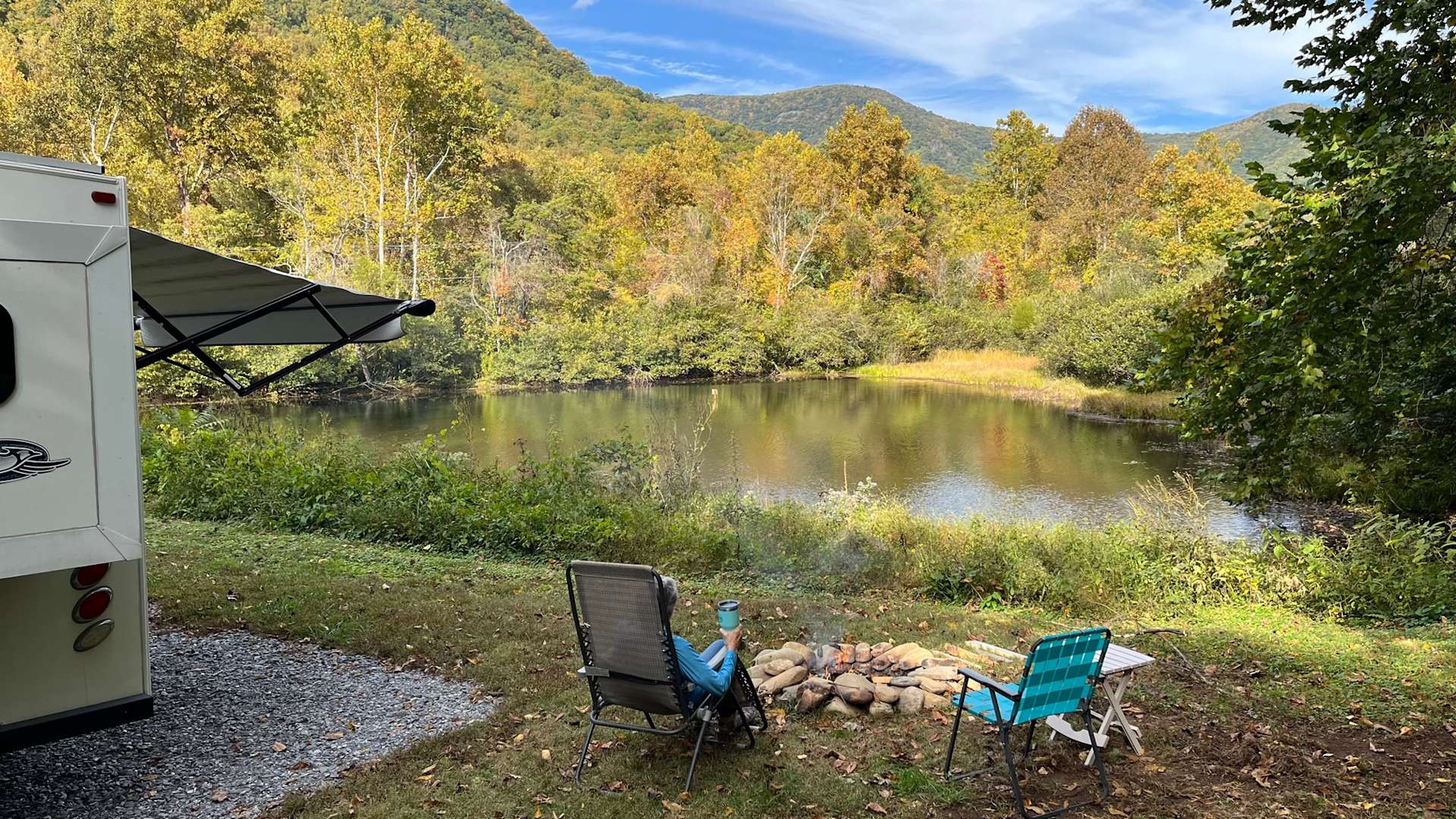 Pondside Single Hipcamp in Swannanoa, North Carolina