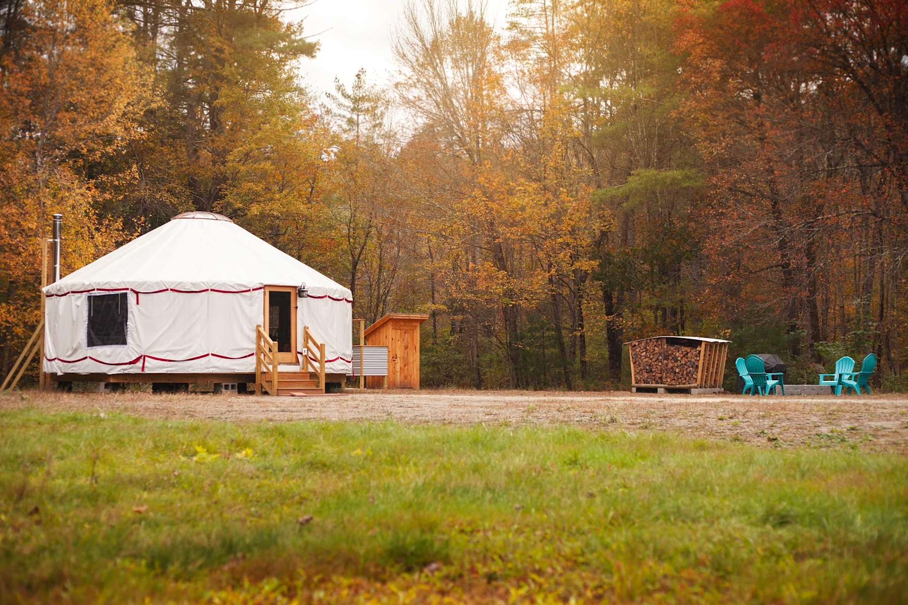 Sweet Retreat and Yurt Farm Hipcamp in Greenville, New Hampshire