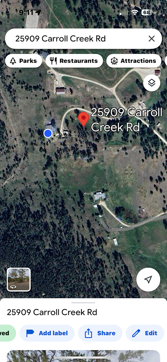 Starlight Carroll Creek Hipcamp in Custer, South Dakota