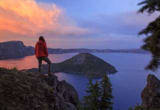 Sunsets at Crater Lake never disappoint! 